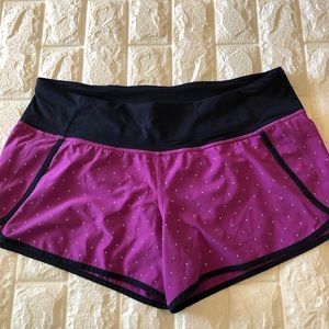 lululemon speed shorts size 10 ultra violet